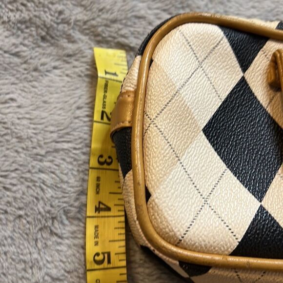 Maggi B Brown, Black, & Tan Argyle Golf Tee Bag - Picture 9 of 11